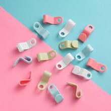 1/5/10/20 Pieces Of Mini Hangers Are Suitable For Wardrobe Connector Hooks, Stacked Plastic Wardrobe Coat Storage Racks, Thickened Plastic Connecting Buckle Hooks, Suitable For Various Types Of Hangers, Used For Wardrobe Organization, Connecting Hangers, Can Be Used In Stacks, Smooth Workmanship, New Material PP Material - White - View 2