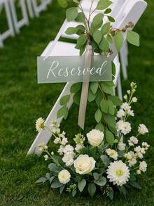 1 pieza Señal reservada para boda, Señal reservada, Señal de boda reservada, Señal de boda reservada, Señal de silla reservada, Señal de mesa reservada, Cartel de boda de acrílico, Señales reservadas, Carteles de boda, Señalización de boda, Señales de boda reservadas, Decoración de boda, Regalos de cumpleaños de verano, Útiles escolares, Decoración de habitación - Multicolor - Ver 24