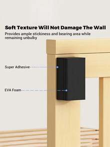 10 件 EVA 泡沫床头板墙壁保护垫 -（15 毫米厚）和（5 毫米厚）墙壁垫、防震隔音垫、沙发隔音垫、床隔音垫、耐用家具阻隔器可防止刮擦和损坏、床和沙发的缓冲垫、家具止动器可防止刮擦和损坏