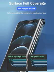 4 Miếng Dán Màn Hình Hydrogel Mềm Mờ Chống Vân Tay Tương Thích Với iPhone 17 Pro Max Air 16 16e 15 14 13 12 11 Pro Max Plus Miếng Dán Màn Hình Tương Thích Với iPhone X Xs Max XR [Không phải kính] - 4 miếng - Xem 4