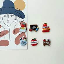 5/10 buc - Mini birou, magnet de frigider cu formă de carte, decor drăguț pentru casă, decorare cameră, birou, dulap, magnet pentru mașina de spălat vase, cadou