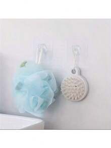 10 قطعة/20 قطعة/30 قطعة خطاطيف مثبتة على الحائط شفافة ذاتية اللصق، خطاطيف لتعليق الأبواب والجدران، تتحمل أحمال ثقيلة، رف منظم للمطبخ والحمام للكرفانات