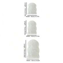 1件装蓬松椅套，白色蓬松地毯，柔软卧室地毯，毛绒地毯，客厅长毛地毯，厚地毯，毛绒地毯，秋冬季浴室厨房装饰厨房地毯