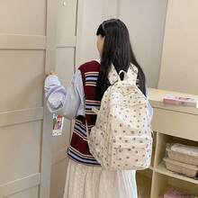 Unisex Mode Rucksack, großes Fassungsvermögen Reißverschluss Dekor minimalistisch & stilvoll, geeignet für Paar und Campus Pendler