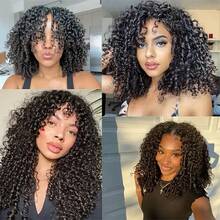 BINF 12A Pixie Curly Human Hair Bundles 100% Human Hair  Natural Color 8-24 Inch Brazilian Virgin Hair Unprocessed Double Weft Weaving Curly Hair Bundles Extensions Wholesale - Natural Black - 查看 10