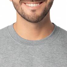 Fruit of the Loom Eversoft - Sudadera de Forro Polar con Cuello Redondo para Hombre, Absorbe la Humedad y Transpirable, Tallas S-4x - Gris Caliente - Ver 3