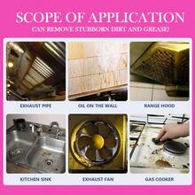 H4Cacle Kitchen Oil-Stained Agent Heavy-Duty Oil Cleaning Spray Ideal For Kitchen Range Hood, Smoke Machine, Stove Cleaning, Lemon Scented Degreaser, Grease Removal Spray - H493 - View 11