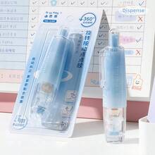 1 buc/3 buc/5 buc bandă adezivă retractabilă cu două fețe, rolă de bandă adezivă reîncărcabilă 0,23 inch x 16,40 ft, rolă de bandă adezivă cu vârf rotativ la 360° pentru scrapbooking, cărți, accesorii DIY