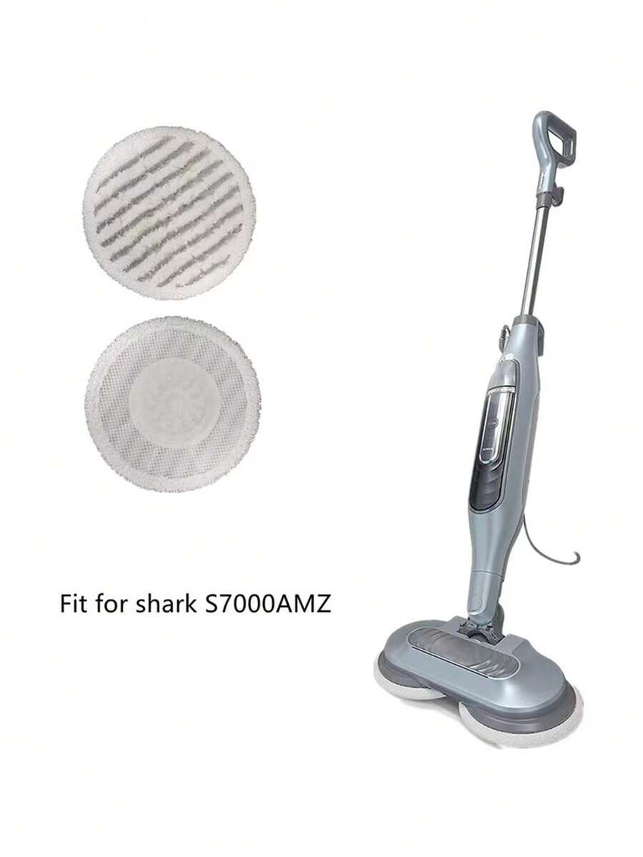 1 件/2 件/3 件替换拖把垫适用于 Shark S7000AMZ S7001 S6002EU T2 蒸汽拖把，适用于厨房、餐厅、卧室、酒店，易于使用 - 白灰色 - 查看 1