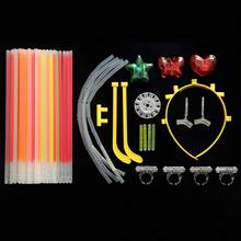 158 件荧光棒套装 发光棒派对礼物 儿童成人黑暗派对用品配件 霓虹装饰 发光散装手链 适用于万圣节生日婚礼海滩户外庭院游戏 - 混色 - 查看 5