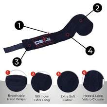 Defy - Vendas de Mano Profesionales de 457 para Boxeo Muay Thai, Vendas elásticas para Hombres y Mujeres, un par, Calavera - Camuflaje verde - Ver 6