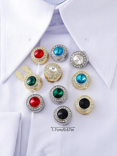 2 Stücke Dekorationsknöpfe für Herren, universelle Manschettenknöpfe, Schildkrötenknöpfe, Druckknöpfe, Knopfabdeckungen aus Messing Kupfer, 10 Farben erhältlich, elegantes Geschenk für den Freund, geeignet für Herrenhemden