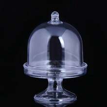 12个全新高透明PS塑料方形包装盒，上下盖开口包装盒，托盘式透明盒