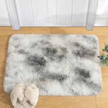 2x3 Small Rug For Bedroom Livingroom Mini Space Home Decor, Modern Indoor Shaggy Plush Fluffy Furry Fur Rugs Comfy Nursery Kids Room Floor Carpet, Tie-Dyed Grey & White - 紮染灰色和白色 - 查看 8