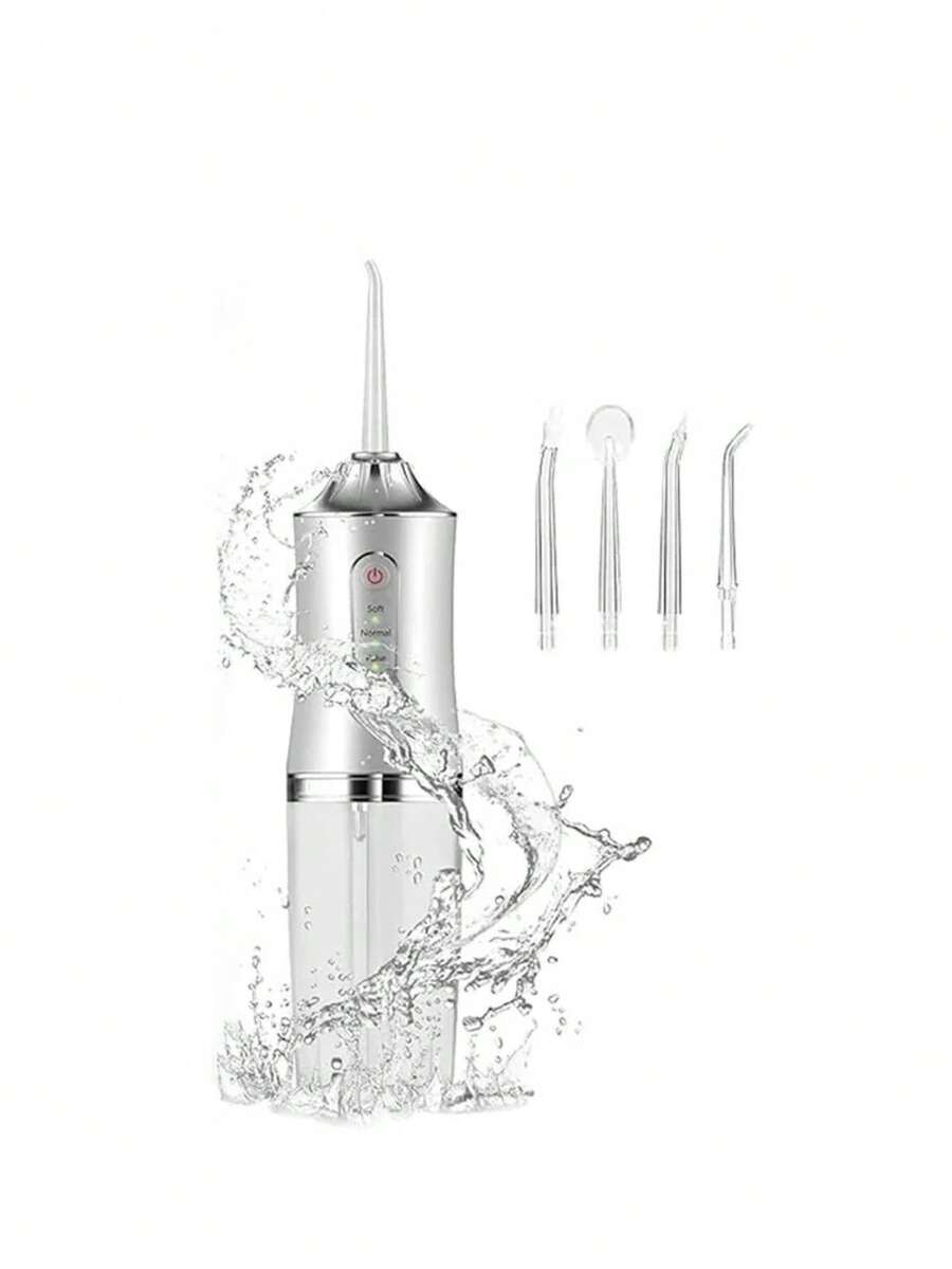 Rechargeable Oral Dental Irrigator 220ml Hygiene Oral Cleaning Portable Tooth Cleaner - White - View 1