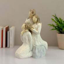 MINGZHANG 1PC Sculpted Hand-Painted Figure,Generations,Heart To Heart, Making Memories That Last Lifetimes, Reflects Time Spent With Grandmother, Mother, Daughter, And What Is Learned From Loving Family Relationships,The Perfect Gift For Christmas - 彩色 - 查看 5