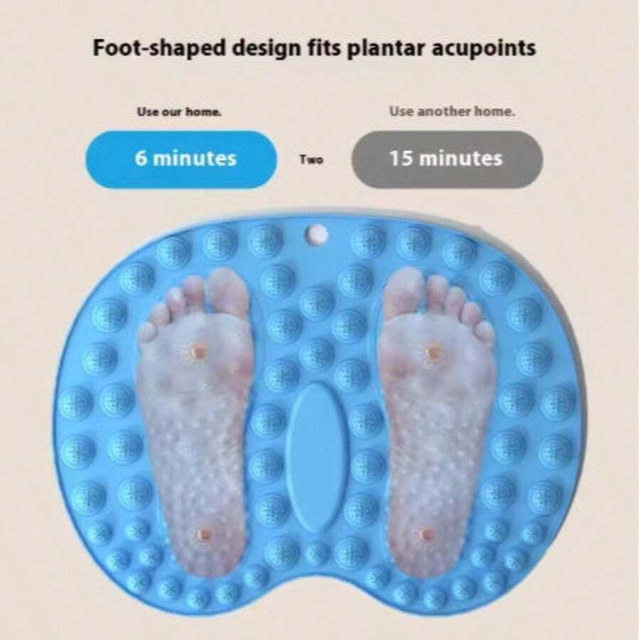 1PC 44*35cm/17.3*13.8in Fitness Foot Massage Mat Acupressure Board Muscle Relaxation Anti-Stress Home Exercise Equipment Yoga Accessories Gymnastics Gym