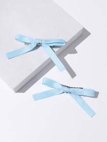 6 قطع مشابك شعر بفيونكة شريطية بسيطة، اكسسوارات شعر فراشة للفتيات الراقصات