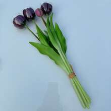 3pcs Artificial Tulips Real Touch,High-Quality Hot In Saudi Arabia Hotel Office Home Decorations, Wedding Bouquets, Dining Table Decor