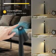 1pc/2pcs Rechargeable LED Desk Lamp, Long Battery Life, Portable Design, Modern Scandinavian Style, Suitable For Living Room/Bedroom/Bedside Decor. Great Gift Item - Desk Lamp - View 2