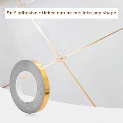 1PC 50M/1968.5in Self Adhesive Floor Tile Stickers Wall Gap Sealing Tape Strip Floor Tile Beauty Seam Sticker Wall Decoration