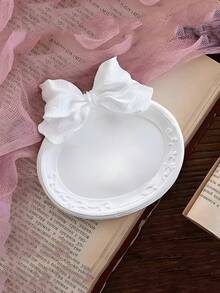 Khay đựng đồ trang sức hình nơ tròn DIY Khuôn silicon dễ thương kiểu dáng ngọt ngào Khuôn đúc nhựa thạch cao xi măng dùng để đựng đồ trang sức Trang trí nhà cửa - trắng - Xem 6