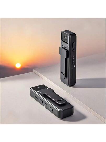 1pc Hidden Portable Law En cement Recorder Audio Function, Anti Shake Feature, Synchronized Video, 1080p High Definition Infrared Night Vision, 180° Lens Rotation, Rechargeable Battery. Thanks To Its Wide Angle Pocket Clip This Is Perfect Cycling, Sports Activities, Traveling, Making It An Ideal Choice s, Anniversary Or Family Day s. view 5