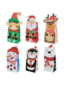 24 cajas de regalo navideñas - Embalaje de regalo para pequeños negocios, suministros para fiestas y decoración navideña - Multicolor - Ver 5