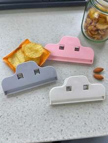 6pcs Food Bag Clips - Extra Large Food Storage Bag Sealing Clips, Useful Household Tool - View 1