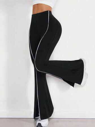 女款拼接简约休闲运动裤，日常穿着