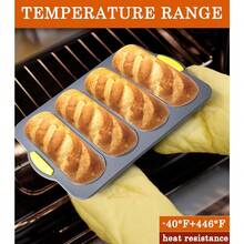 硅胶面包盘、不粘面包盘、耐热热狗面包盘、烘焙面包模具、自制面包盘、烘焙面包用的面包盘 - 彩色 - 查看 5