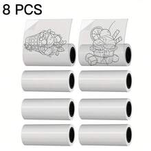 Transparent Thermal Sticker Paper For Mini Printer 57mm X 3m Printable Sticker Paper Self-Adhesive Mini Thermal Printer Stickers Papers For Pocket Thermal Printer And Most Instant Print Cameras,Christmas Printing Gift