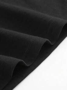 Playera estampada de hongos y mariposas, manga corta y cuello redondo, top casual para verano y primavera, ropa de mujer