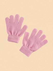 3/1 件帽子手套套装，防风防寒加厚保暖熊猫形毛绒帽子和针织手套。 - 彩色 - 查看 13