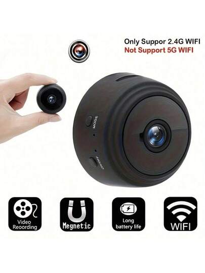 1/2/ 2.4GHz Wireless Slimme Camera HD Indoor/Outdoor Security Cam Voice Transmission, Mobile App Remote Viewing, USB Rechargeable Battery, Motion Alerts, WiFi Connectivity Easy Home Surveillance