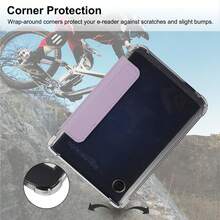 Capa Compatível com Kobo Clara Colour/Clara BW(2024)/Clara 2E(2022) Lançado, Couro PU Premium + Capa Traseira de TPU Macio Transparente com Função Dormir/Despertar Automática para Kobo Clara Colour