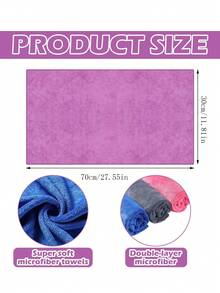 4/8 件可重复使用和可清洗的超细纤维清洁布，适用于拖把、地板和窗户清洁，现代风格，无纺布，吸水快干