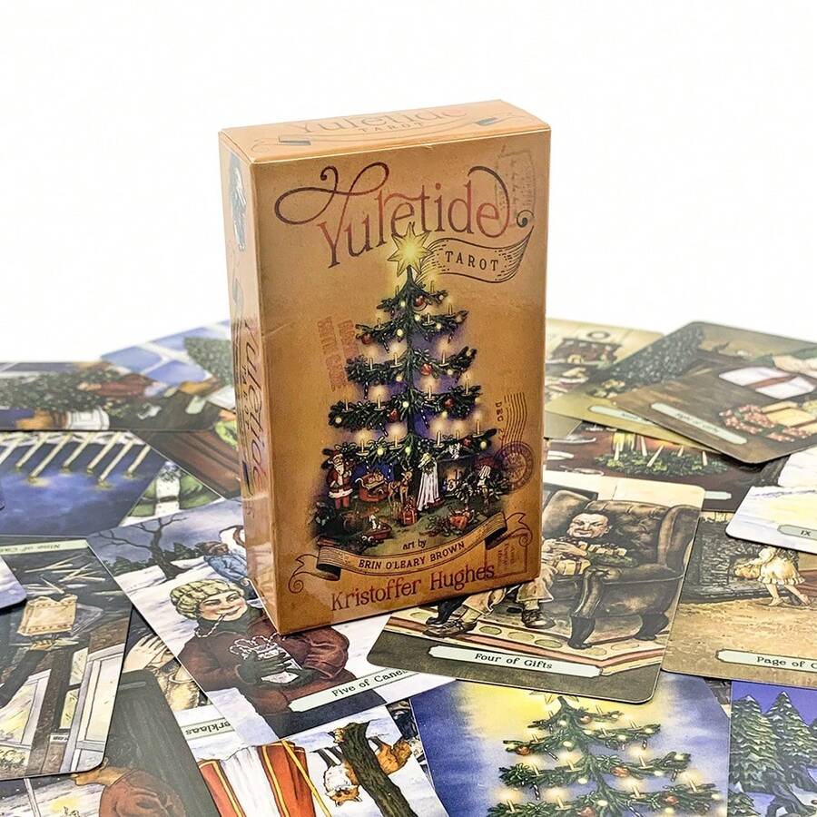 The Winter Warm Christmas Tarot Complete Set Contains 78 Standard Cards That Can Be Used For Collection - Multicolor - View 1