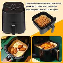 100pcs/ 200pcs Paper Air Fryer Liners, Non-Stick Baking Paper, Compatible With Most Air Fryers Air Fryer Kitchen Air Fryer Liners Air Fryer Paper Airfryer Air Frier - 本色 - 查看 4