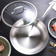 3-Piece Stainless Steel Frying Pan Set, Induction Cooktop & Oven Cookware - Multicolor - View 5