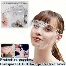 5 件/4 件/3 件/2 件/1 件旅行防护眼镜、户外护目镜、防护亚克力面罩、透明全面罩、全脸高清晰度防溅防护面罩、太空面罩、防吐痰高透明度防护护目镜、旅行工具和配件、工具和家居装修、安全与安保、个人防护设备、防尘防风面罩、舒适温暖、送给家人、朋友、母亲节、父亲节、万圣节、感恩节、圣诞节、新年、情人节的礼物