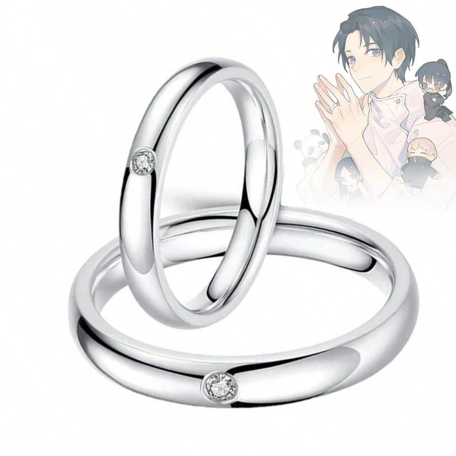 Anime Manga Ring Okkotsu Yuta Cosplay Otaku Rings Ryoumen Sukuna Silver - Silver - View 1