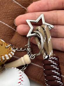 户外钥匙扣 - 创意登山扣式露营户外配件,铝制星形登山扣,创意弹簧钩钥匙扣,户外露营徒步配件,3 个工作日内发货,铝合金户外星形弹簧锁钥匙扣 - 彩色 - 查看 3