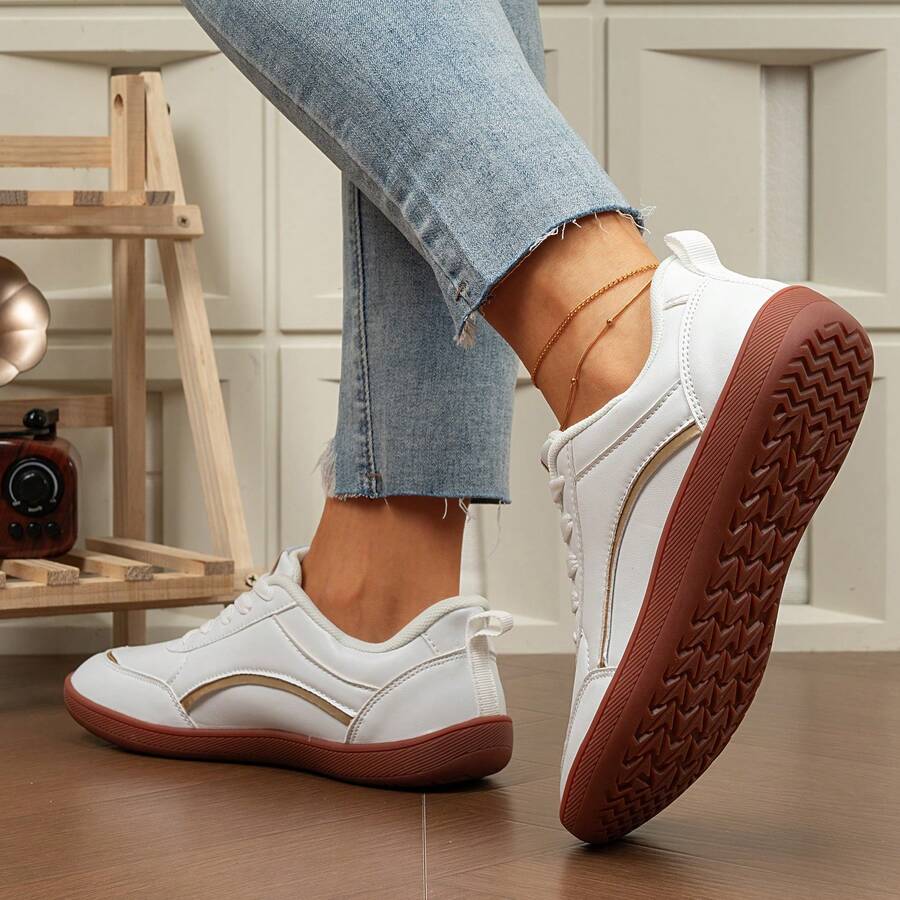 SOSENFER Women's Running Shoes, Comfortable, Lightweight, Versatile And Breathable Sports Casual Shoes. - Platinum - View 1