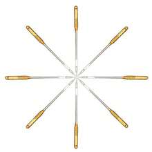 A Pack Of Ten Household Sewing Machine Needles Multifunctional Electric Sewing Machine Needles Titanium-Plated 9#11#14#16#18# Needles - Multicolor - View 2