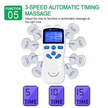 TENS Unit Muscle Stimulator Electric Pulse Body Massager Multi-Function Massage Instrument With 8pcs Electrode Pads