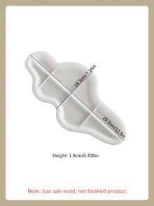 1PC 不对称弧形托盘硅胶模具 DIY 云朵托盘储物盘石膏模具家居装饰摆件环氧树脂模具工艺品生产铸造模具 - 白色 - 查看 3