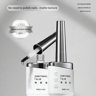 annies Sơn phủ gel mờ 2 trong 1 16ml dùng cho sơn móng tay dạng gel, sơn móng tay dạng bột chống bám bột, sơn móng tay dạng gel UV lâu trôi, nghệ thuật làm móng DIY