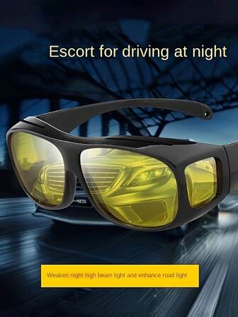 Stylish Night Vision Driving Glasses - Anti-Glare, Fashionable, Day And Night Driving Shades For Women And Men - Sun Protection, Clear Vision, Comfortable Wear