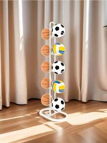 多功能金属室内篮球架，可容纳篮球、足球和排球